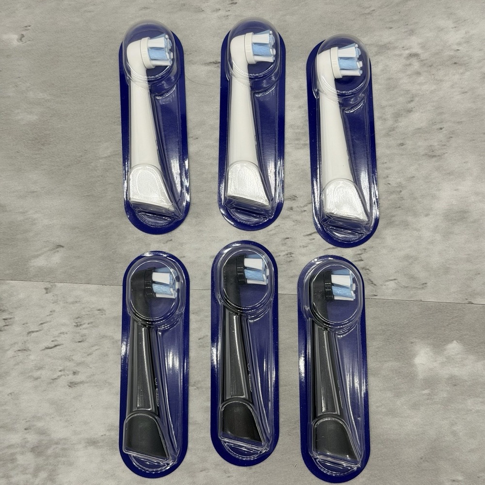 Oral-B iO Ultimate Clean Replacement Brush Heads 6 units Black / White *Sealed